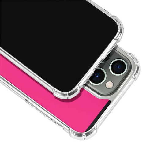 HOT Pink Solid iPhone 13 Pro Max Clear Case